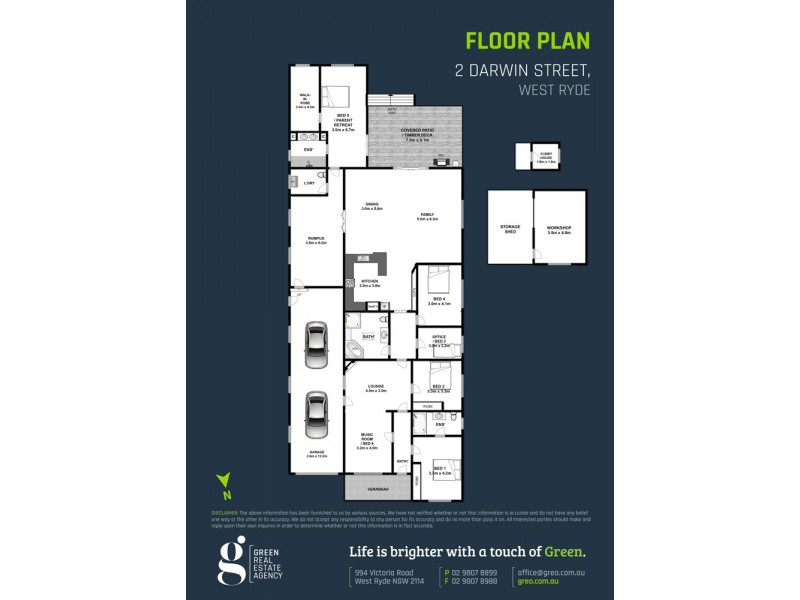 2 Darwin Street, West Ryde NSW 2114 Floorplan