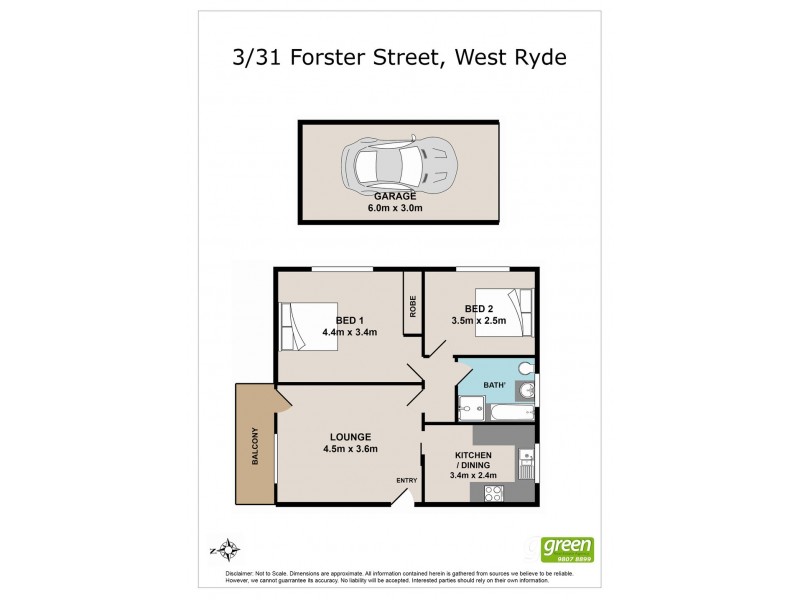 3/31 Forster Street, West Ryde NSW 2114 Floorplan