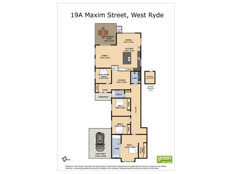19A Maxim Street, West Ryde NSW 2114 Floorplan