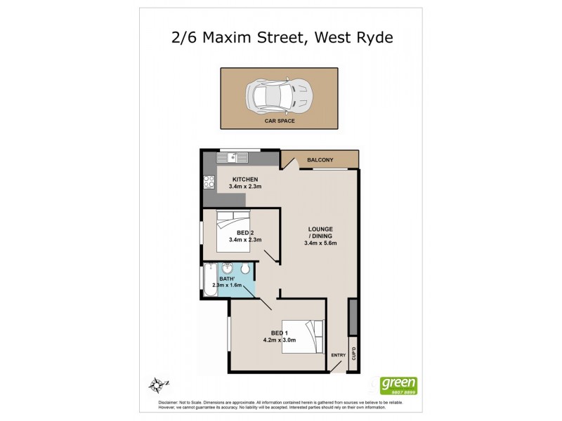 2/6 Maxim Street, West Ryde NSW 2114 Floorplan