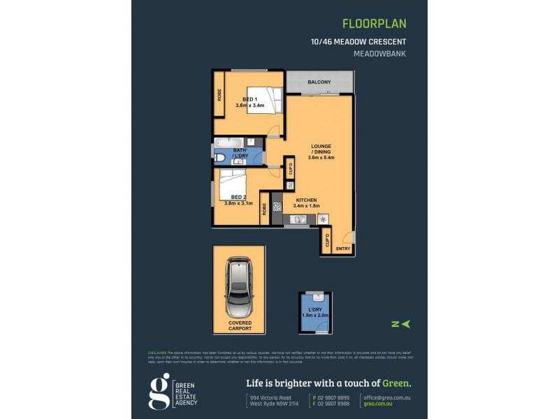 10/46 Meadow Crescent, Meadowbank NSW 2114 Floorplan