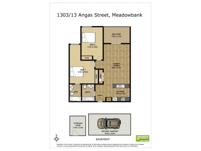 1303/13 Angas Street, Meadowbank NSW 2114 Floorplan