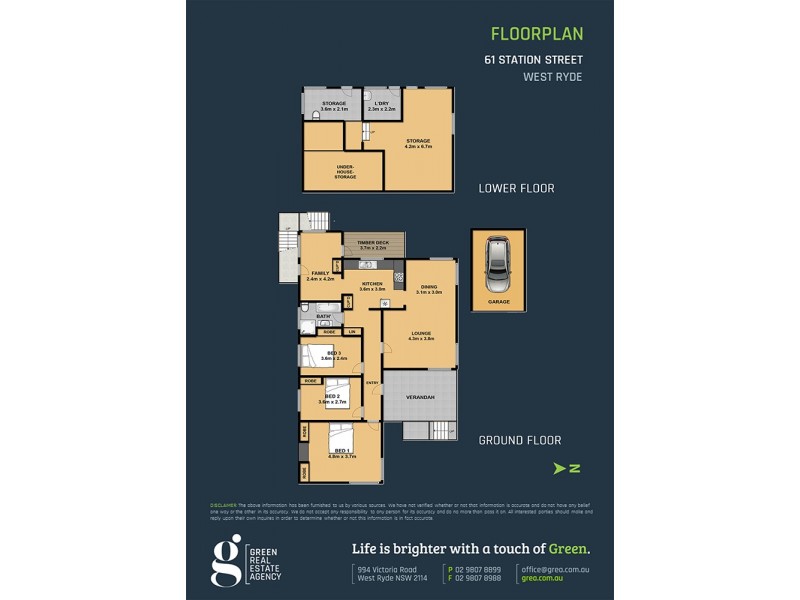 61 Station Street, West Ryde NSW 2114 Floorplan