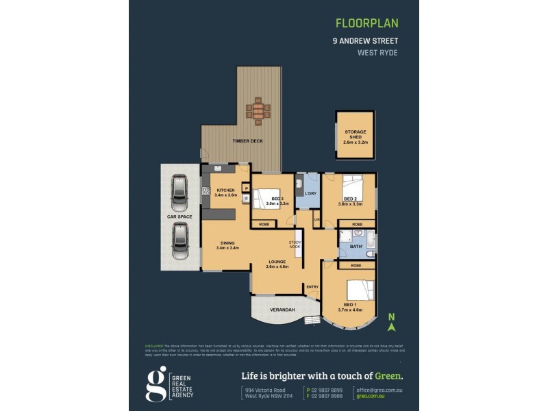 9 Andrew Street, West Ryde NSW 2114 Floorplan