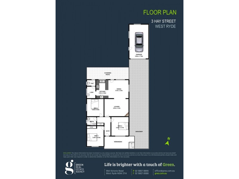 3 Hay Street, West Ryde NSW 2114 Floorplan