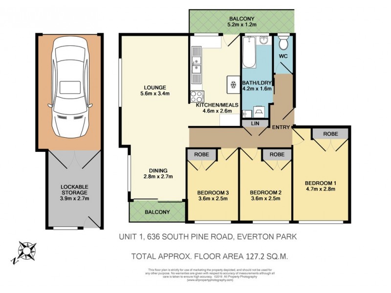 1/636 South Pine Road, Everton Park QLD 4053 Floorplan