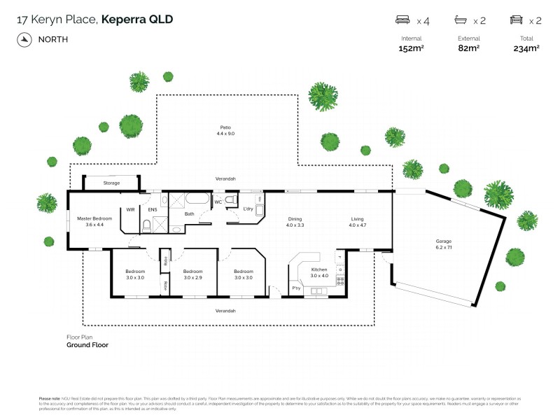 17 Keryn Place, Keperra QLD 4054 Floorplan