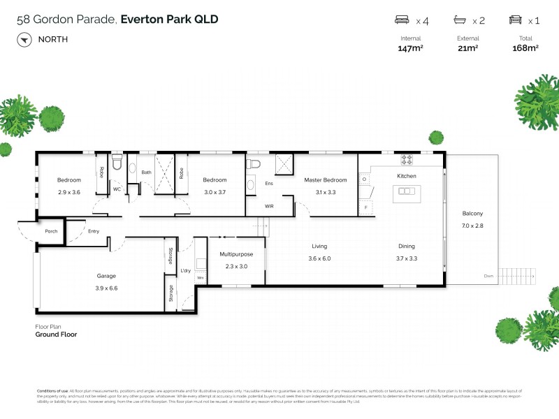 58 Gordon pde, Everton Park QLD 4053 Floorplan