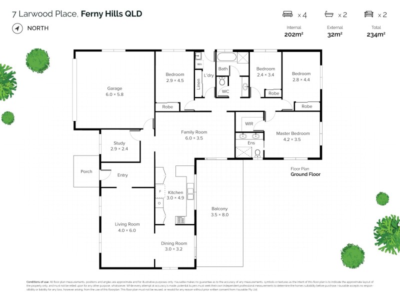7 Larwood Place, Ferny Hills QLD 4055 Floorplan