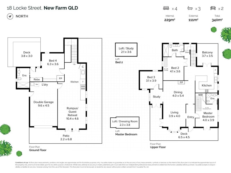 18 Locke Street, New Farm QLD 4005 Floorplan