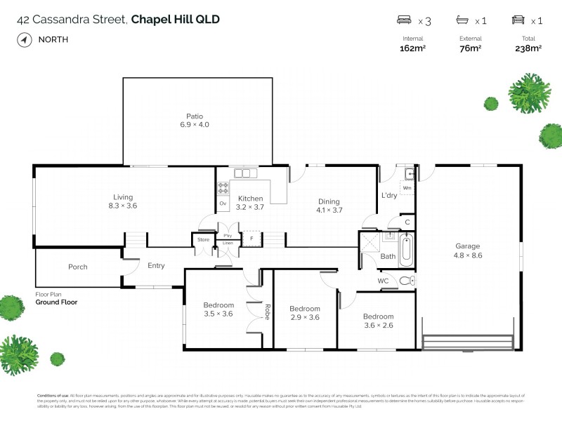 42 Cassandra Street, Chapel Hill QLD 4069 Floorplan