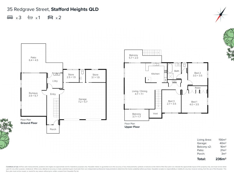 35 Redgrave Street, Stafford Heights QLD 4053 Floorplan
