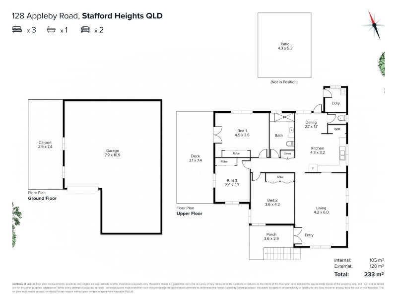 128 Appleby Road (Service Road), Stafford Heights QLD 4053 Floorplan