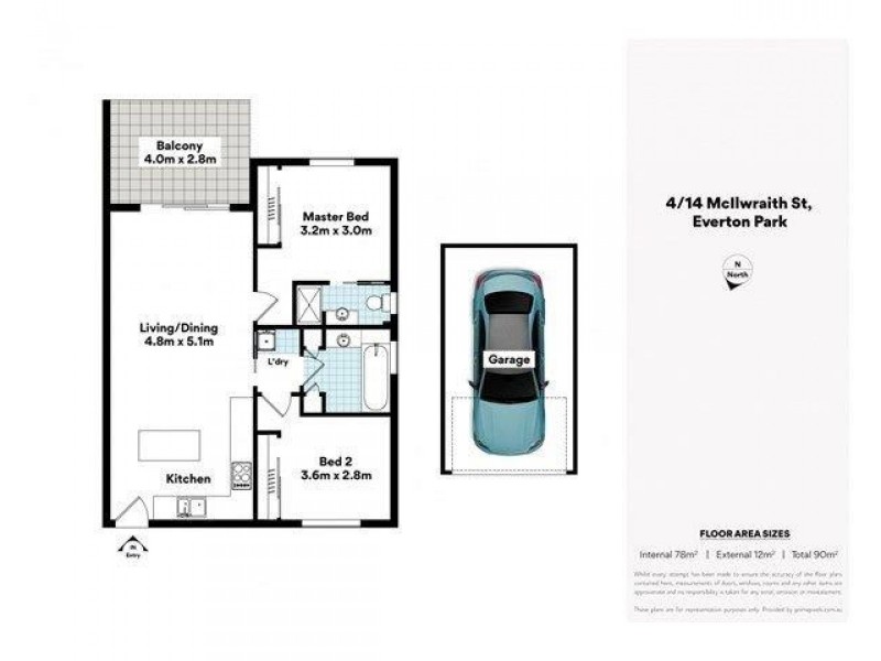 4/14 McIlwraith Street, Everton Park QLD 4053 Floorplan
