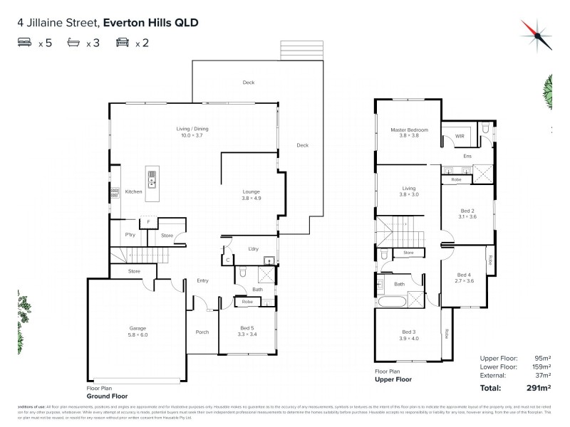 4 Jillaine Street, Everton Hills QLD 4053 Floorplan