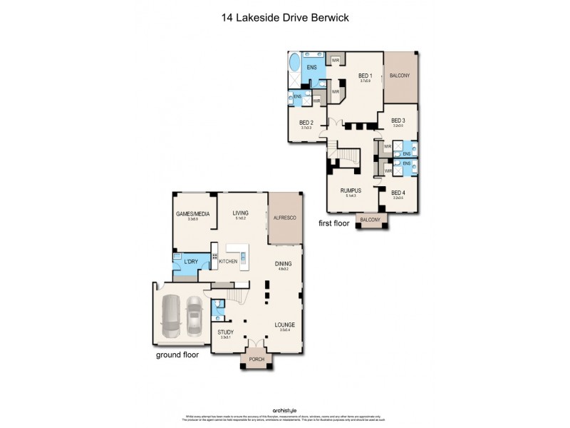 14 Lakeside Drive, Berwick VIC 3806 Floorplan