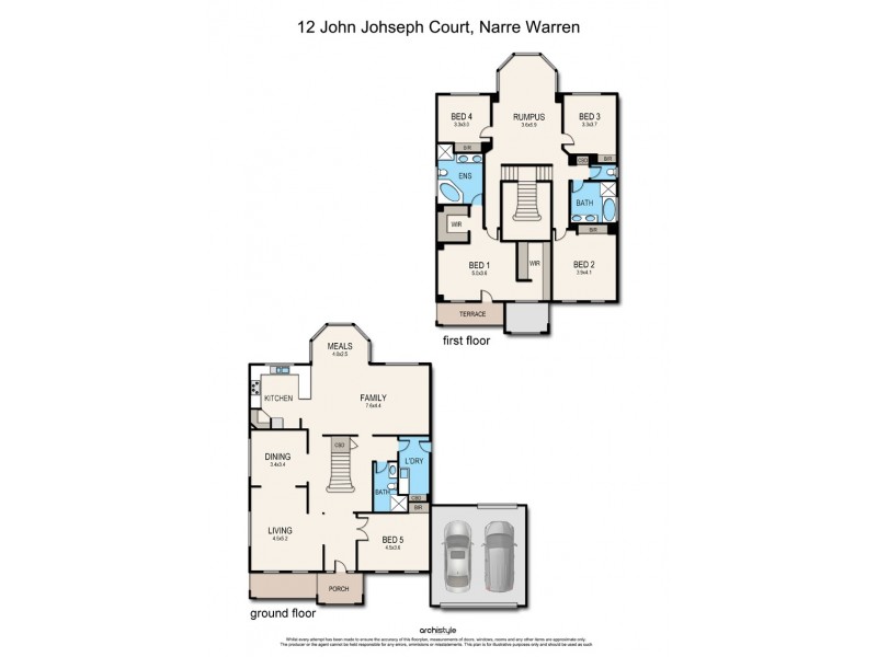 12 John Joseph Court, Narre Warren North VIC 3804 Floorplan