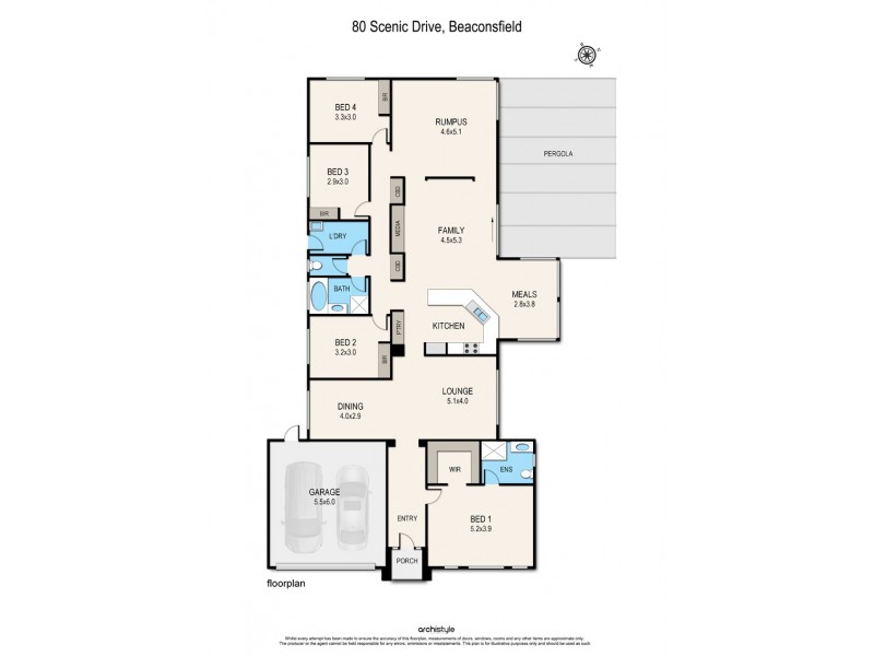 80 Scenic Drive, Beaconsfield VIC 3807 Floorplan