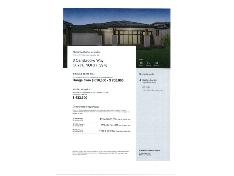 3 Carisbrooke Way, Clyde North VIC 3978