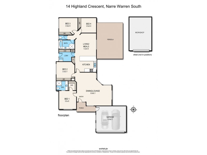 14 Highland Crescent, Narre Warren South VIC 3805 Floorplan