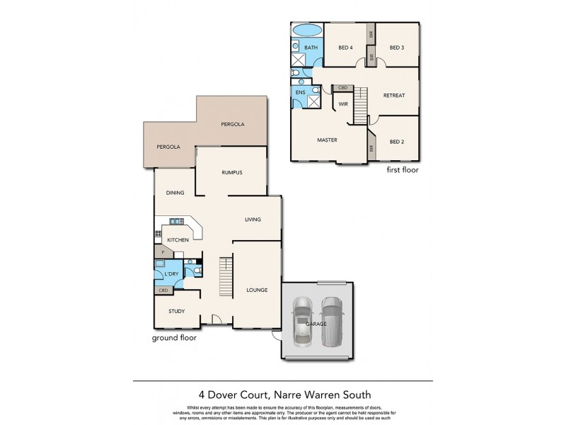 4 Dover Court, Narre Warren South VIC 3805 Floorplan