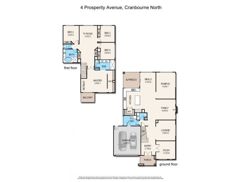 4 Prosperity Avenue, Cranbourne North VIC 3977 Floorplan