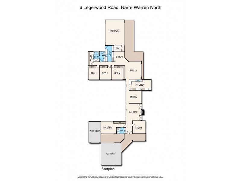 6 Legerwood Road, Narre Warren North VIC 3804 Floorplan