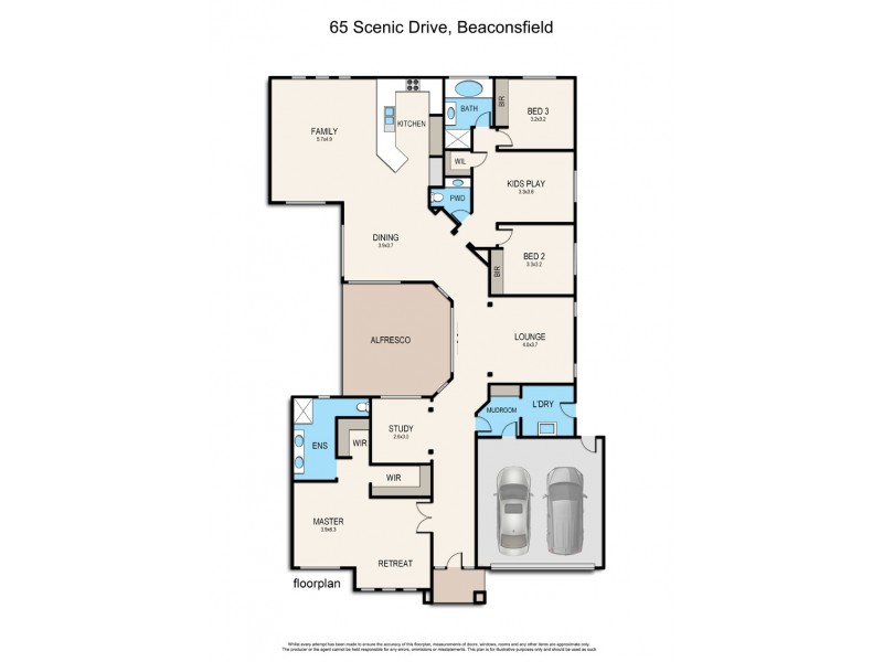65 Scenic Drive, Beaconsfield VIC 3807 Floorplan