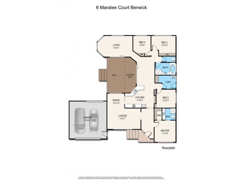 6 Maralee Court, Berwick VIC 3806 Floorplan