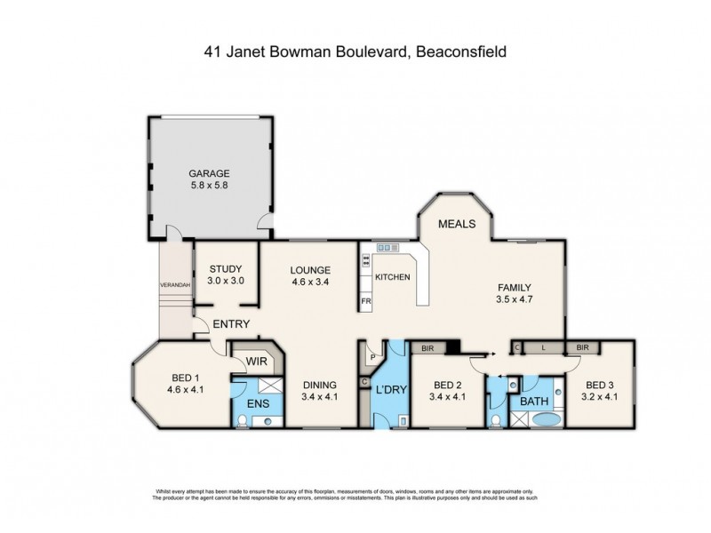 41 Janet Bowman Boulevard, Beaconsfield VIC 3807 Floorplan