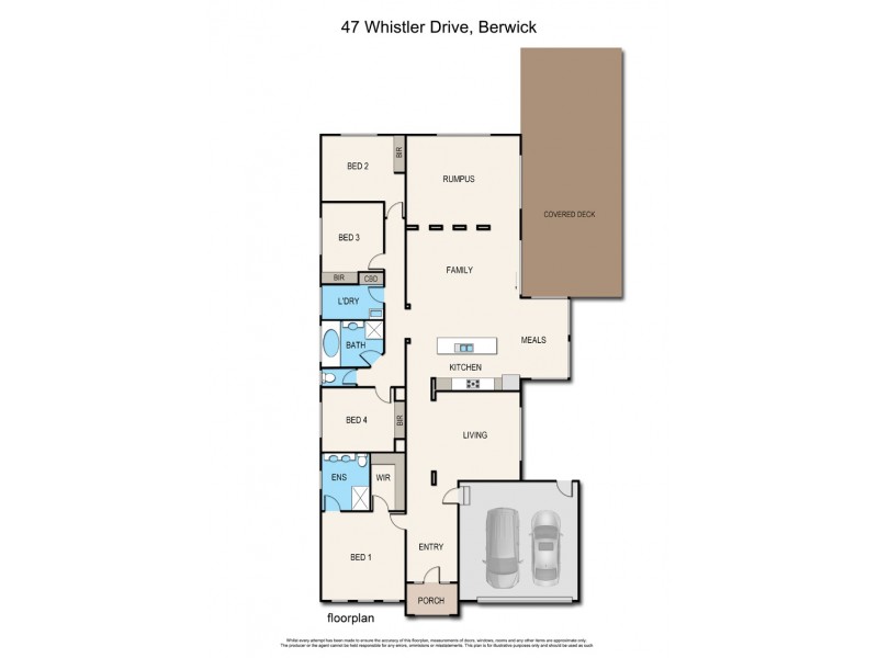 47 Whistler Drive, Berwick VIC 3806 Floorplan
