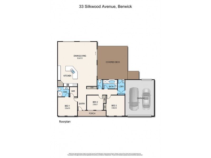33 Silkwood Avenue, Berwick VIC 3806 Floorplan