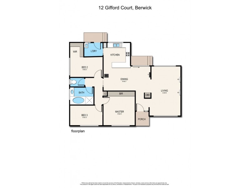 12 Gifford Close, Berwick VIC 3806 Floorplan