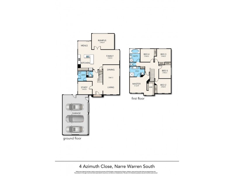 4 Azimuth Close, Narre Warren South VIC 3805 Floorplan