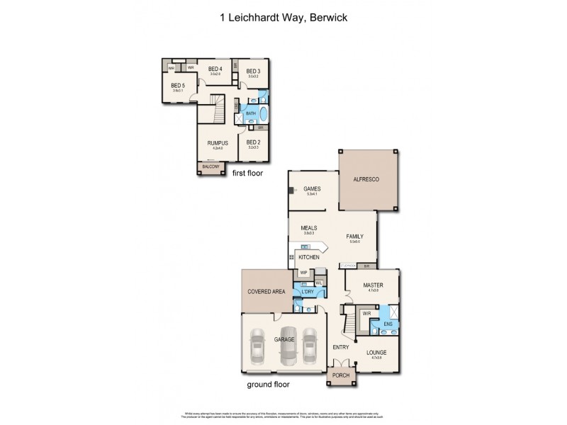 1 Leichhardt Way, Berwick VIC 3806 Floorplan