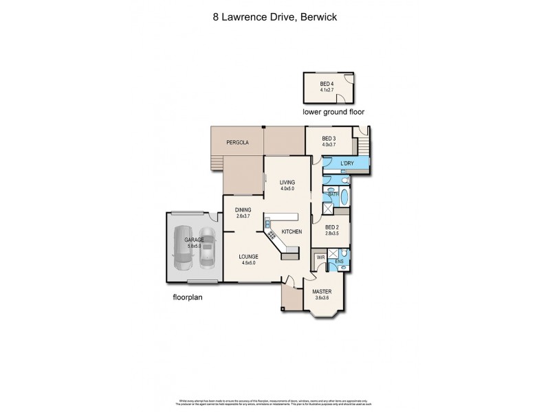 8 Lawrence Drive, Berwick VIC 3806 Floorplan