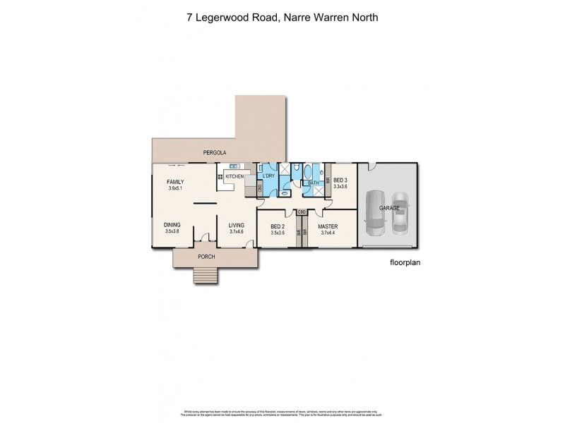 7 Legerwood Road, Narre Warren North VIC 3804 Floorplan