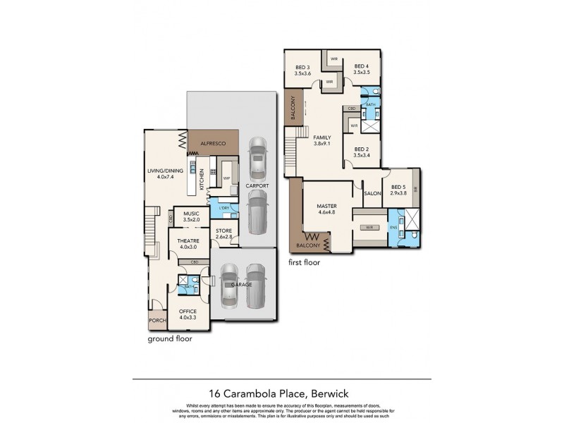 16 Carambola Place, Berwick VIC 3806 Floorplan