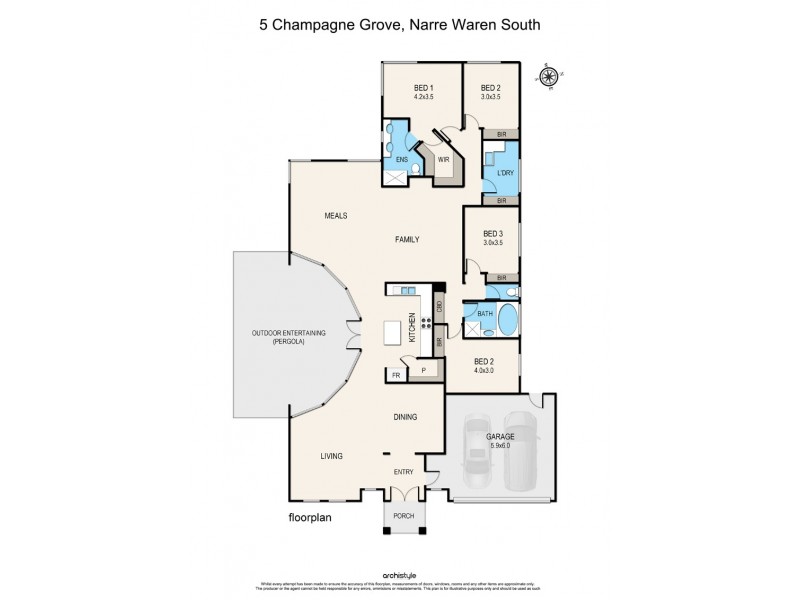 5 Champagne Grove, Narre Warren South VIC 3805 Floorplan