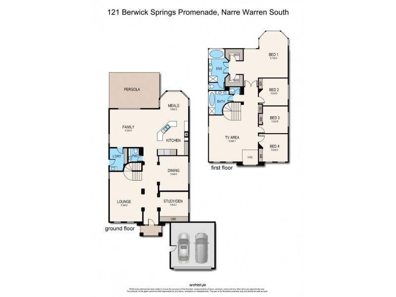 121 Berwick Springs Promenade, Narre Warren South VIC 3805 Floorplan
