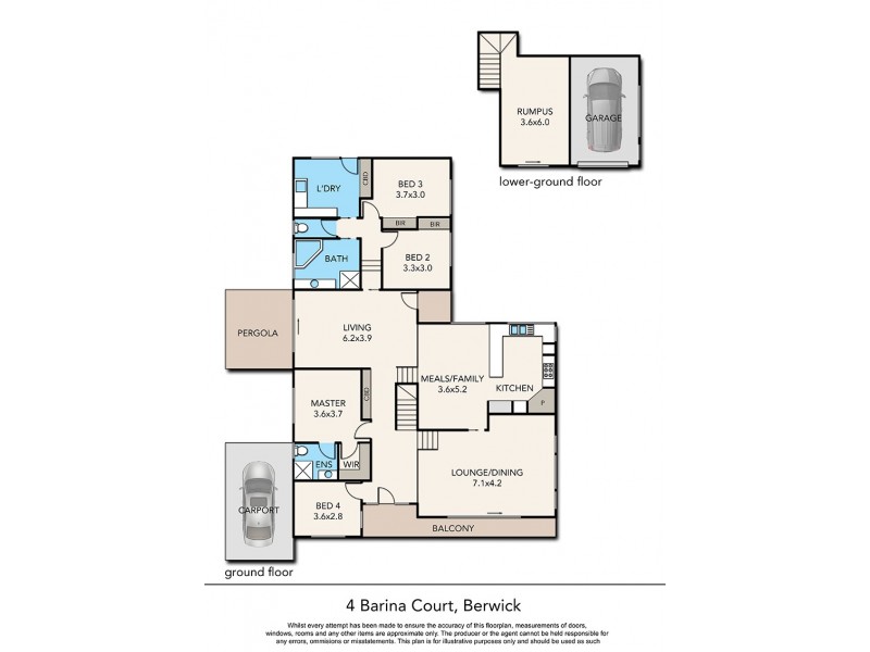 4 Barina Court, Berwick VIC 3806 Floorplan