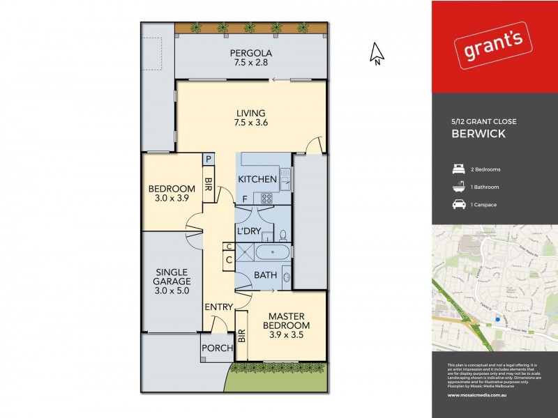 5/12 Grant Close, Berwick VIC 3806 Floorplan