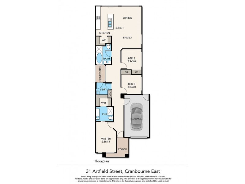 31 Artfield Street, Cranbourne East VIC 3977 Floorplan