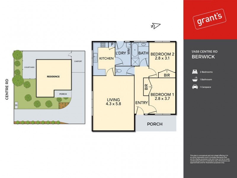 1/458 Centre Road, Berwick VIC 3806 Floorplan