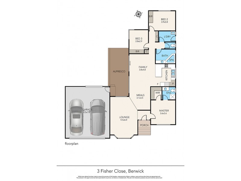 3 Fisher Close, Berwick VIC 3806 Floorplan