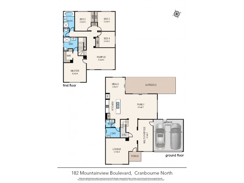 182 Mountainview Boulevard, Cranbourne North VIC 3977 Floorplan