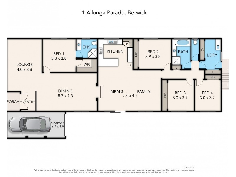 1 Allunga Parade, Berwick VIC 3806 Floorplan