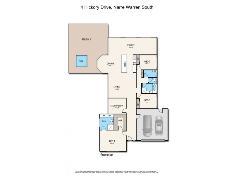 4 Hickory Drive, Narre Warren South VIC 3805 Floorplan