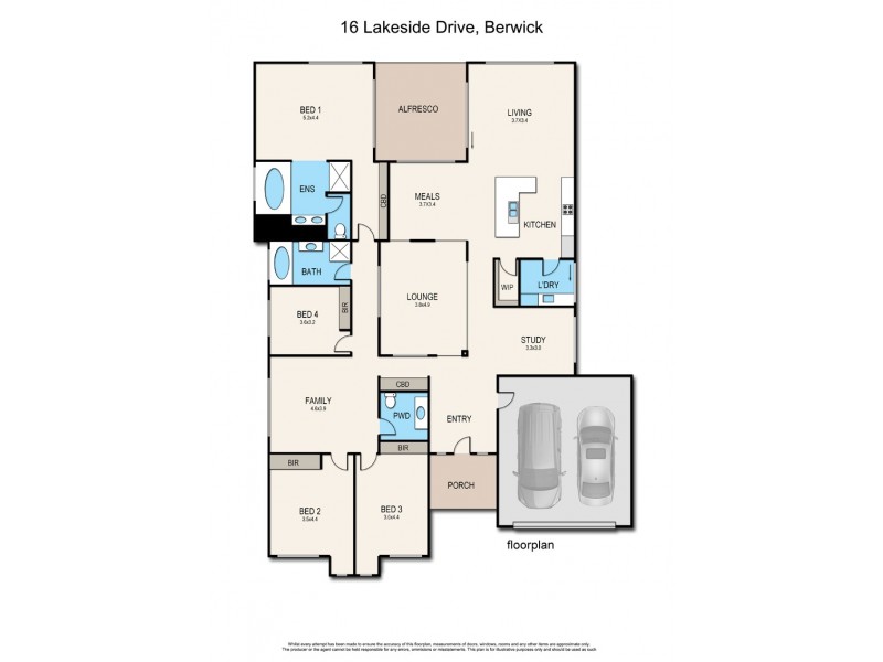 16 Lakeside Drive, Berwick VIC 3806 Floorplan