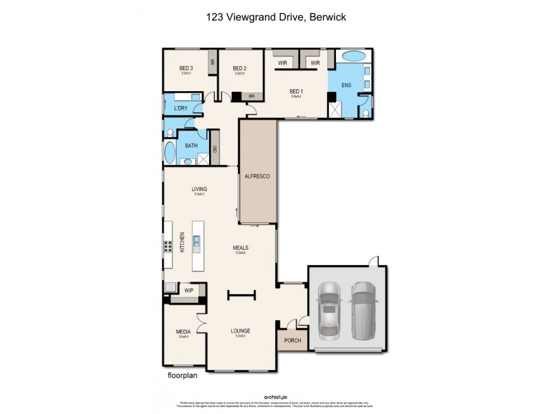 123 Viewgrand Drive, Berwick VIC 3806 Floorplan